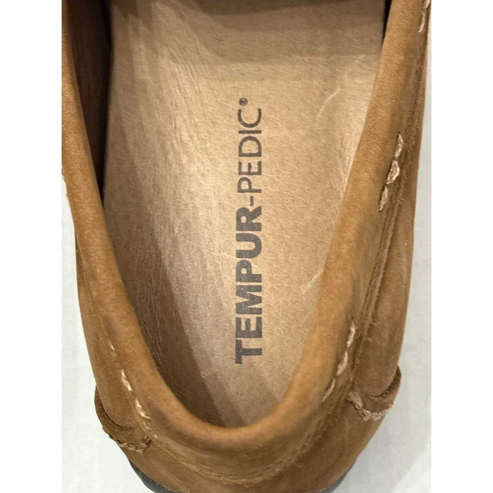 Men's Tempur Pedic Brantford Driving‎ Nubuck Moccasin Loafers Comfort Sz 10.5 M